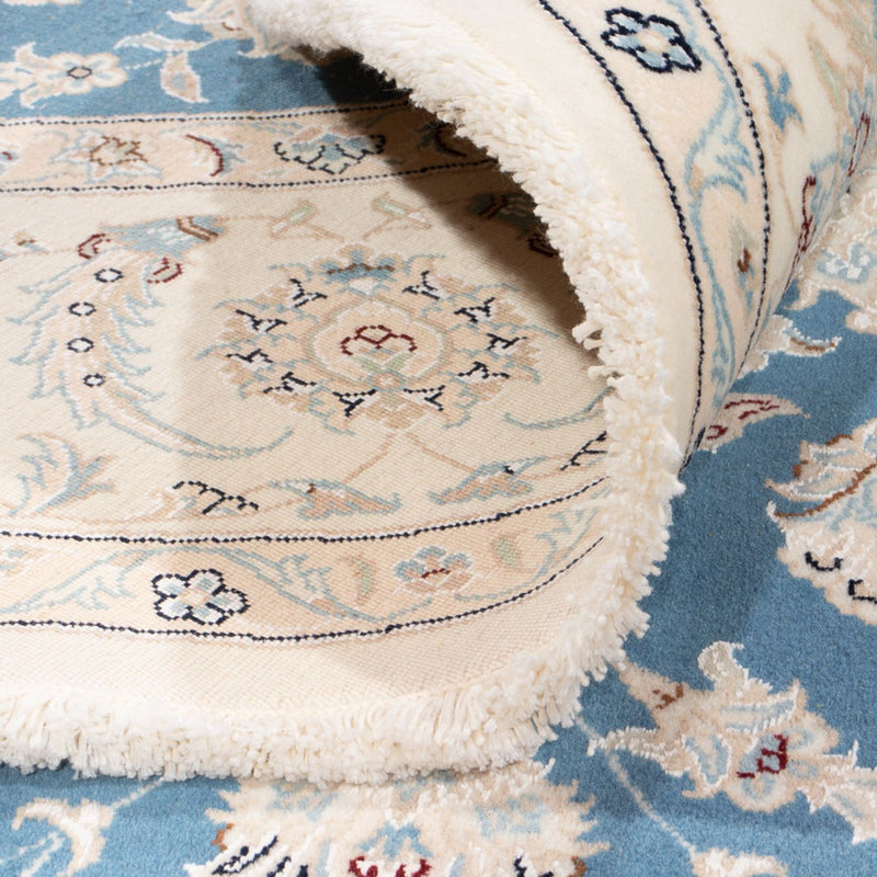 Perser Rug - Nain round  - 202 x 197 cm - light blue