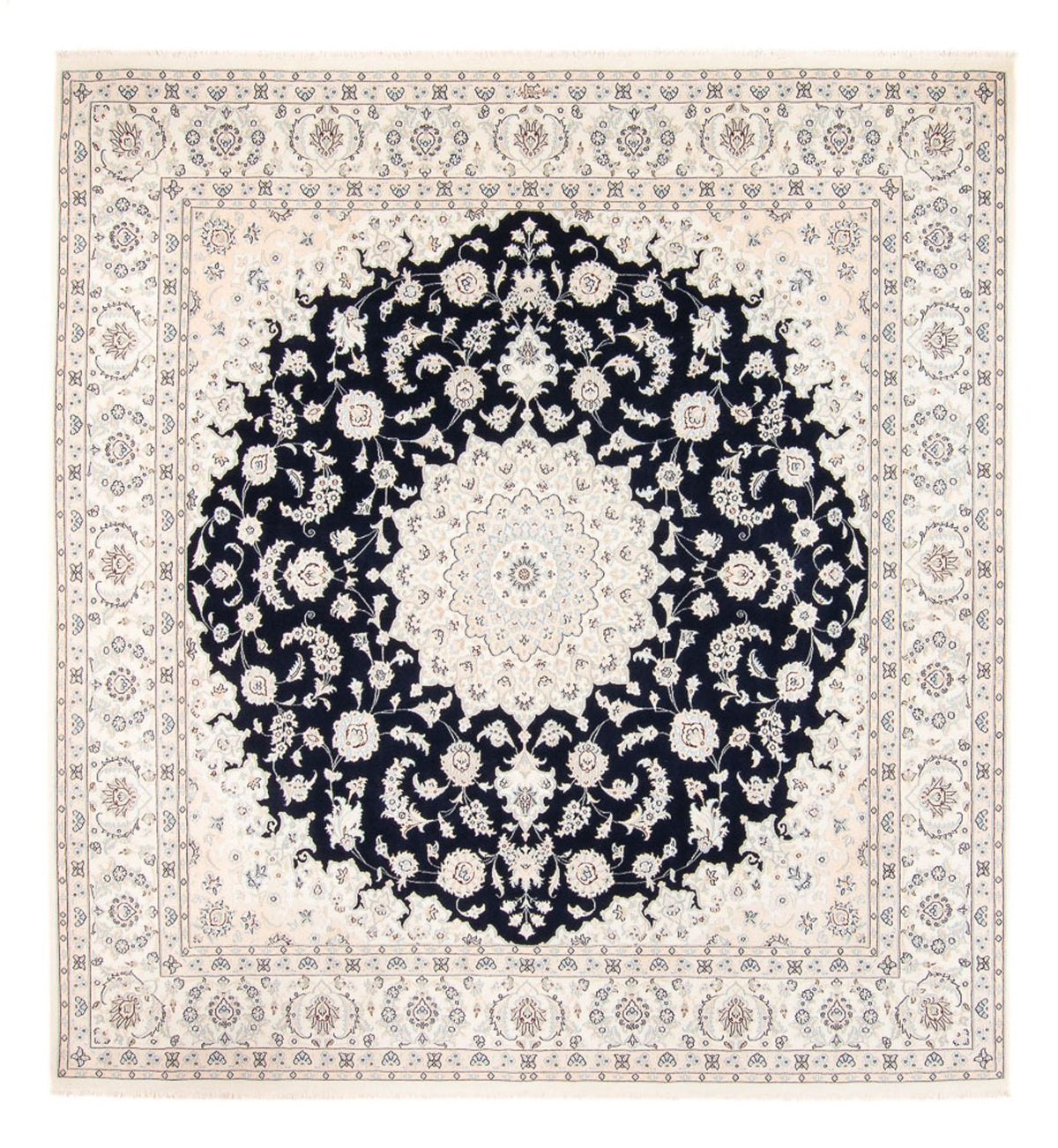 Perser Rug - Nain - 264 x 246 cm - dark blue