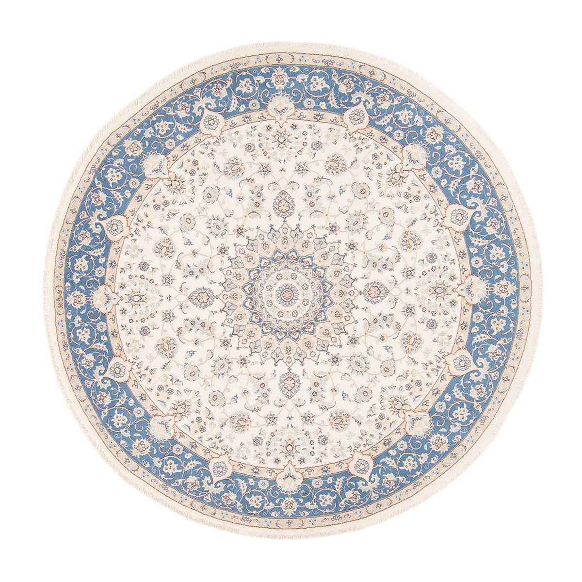 Perser Rug - Nain round  - 200 x 200 cm - cream