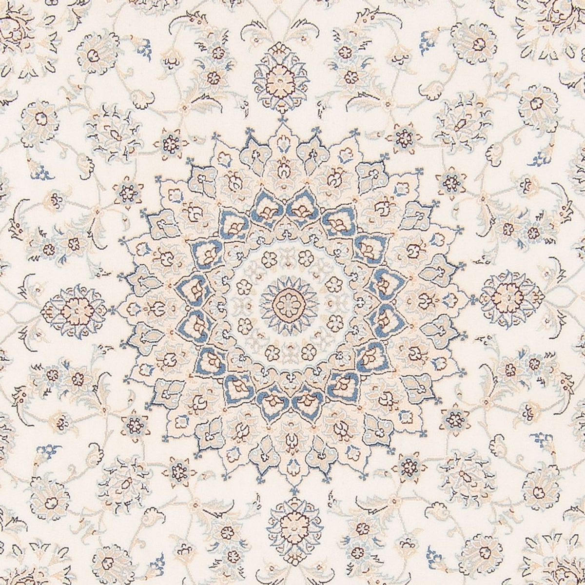 Perser Rug - Nain round  - 200 x 200 cm - cream