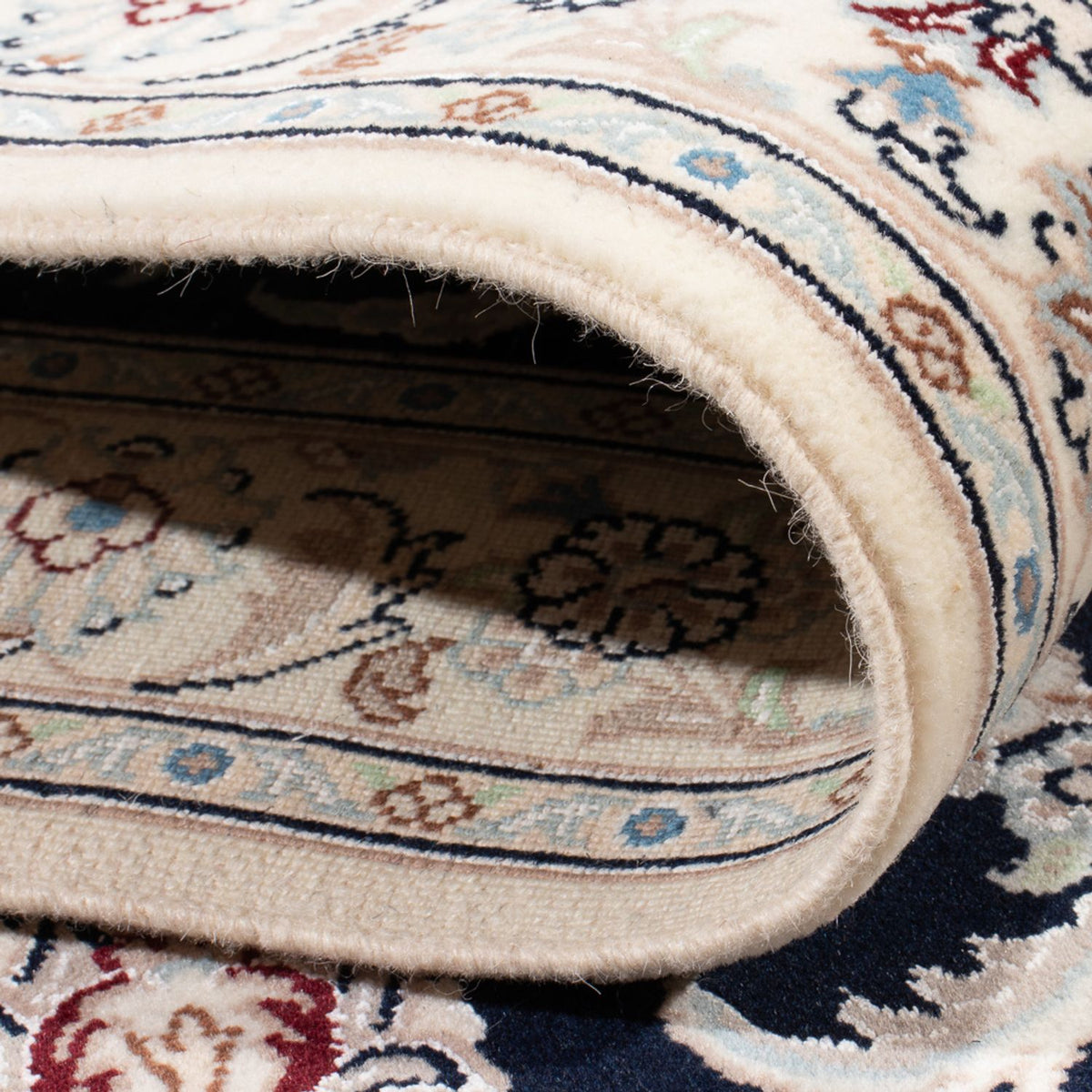 Runner Perser Rug - Nain - Premium - 392 x 87 cm - dark blue