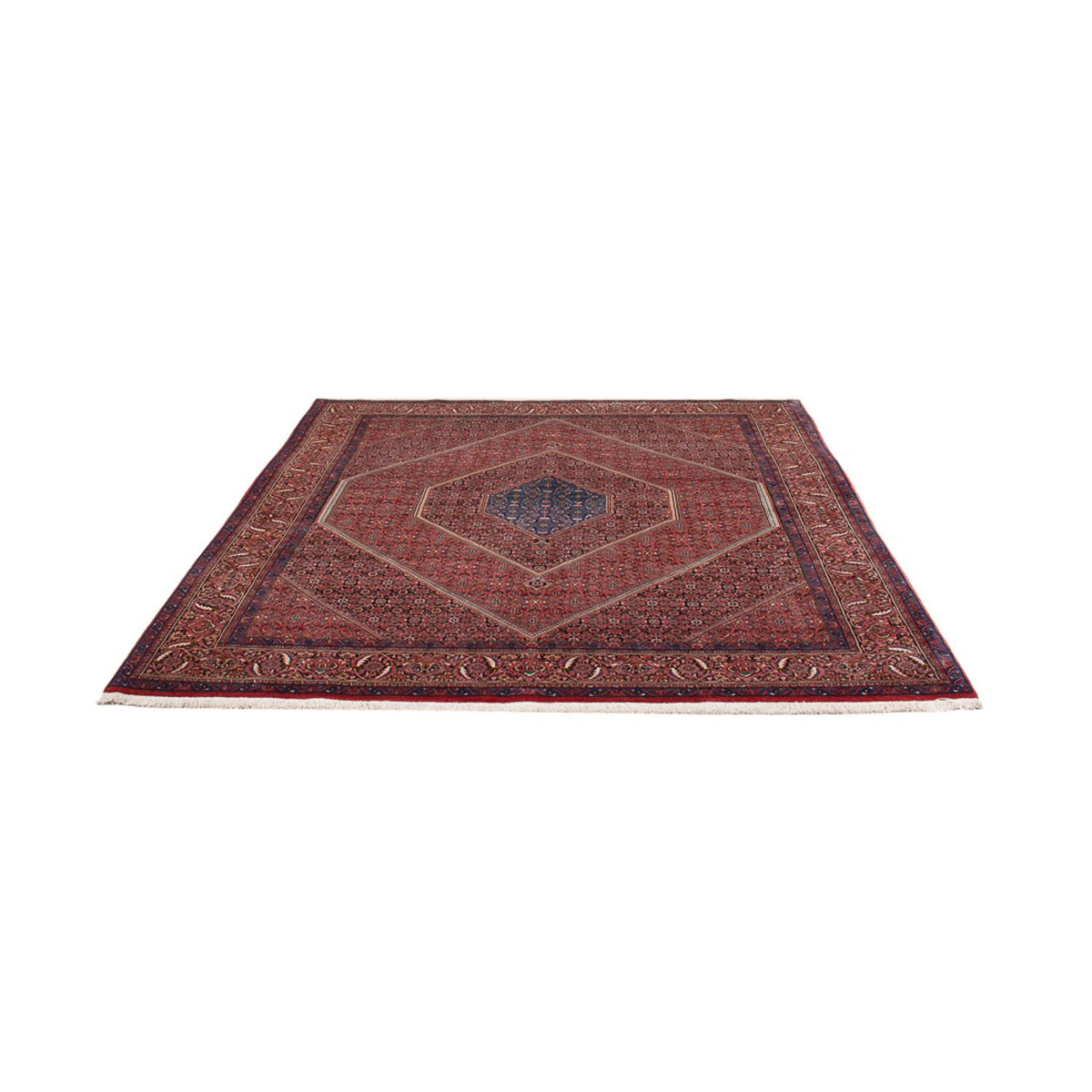 Perser Rug - Nain - 252 x 199 cm - bordeaux red