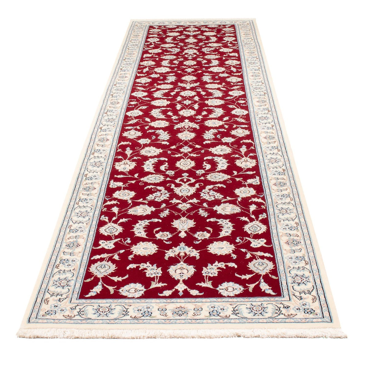 Runner Perser Rug - Nain - Premium - 346 x 86 cm - red