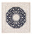 Perser Rug - Nain square  - 210 x 200 cm - dark blue