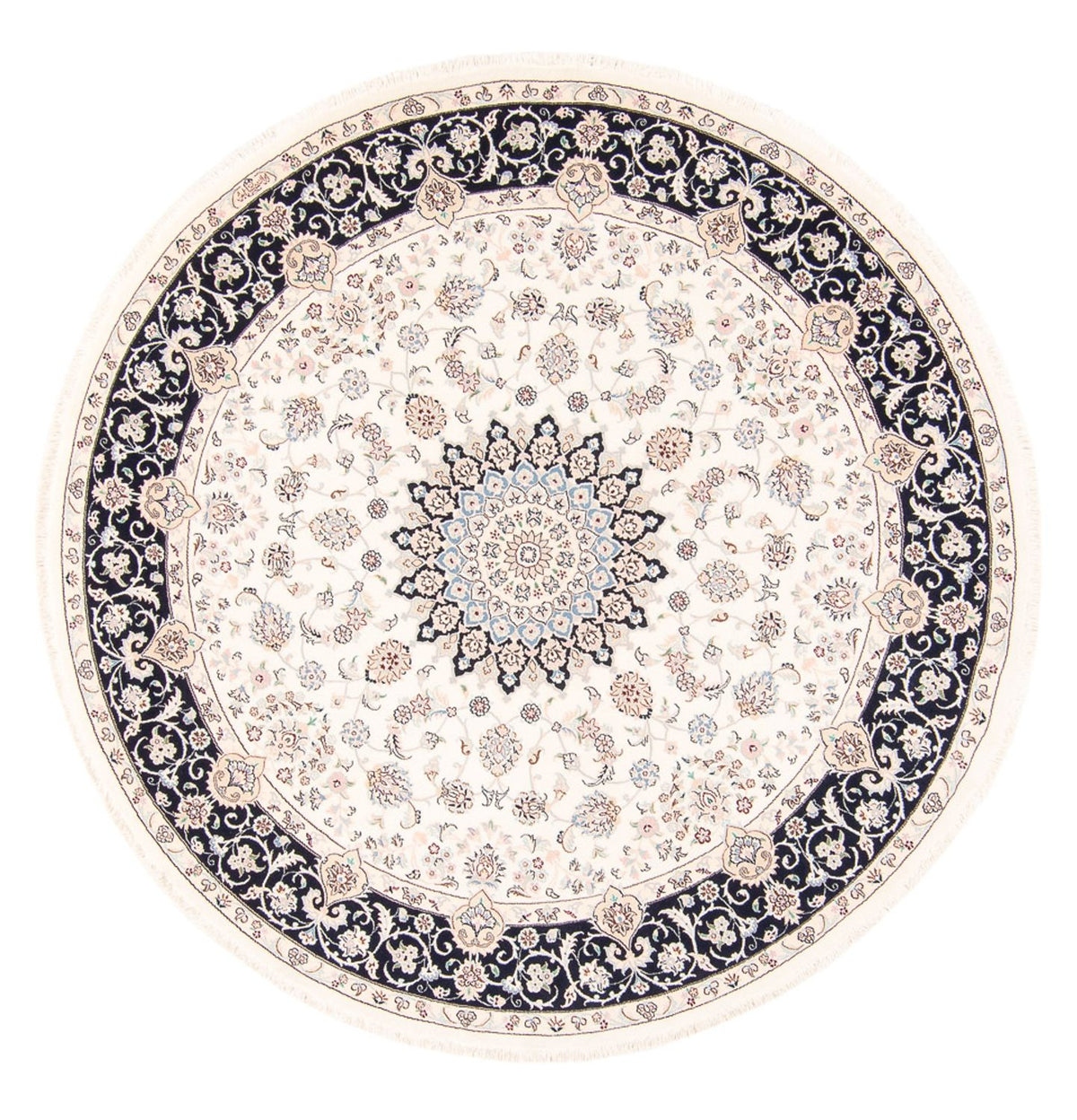 Perser Rug - Nain round  - 200 x 200 cm - cream