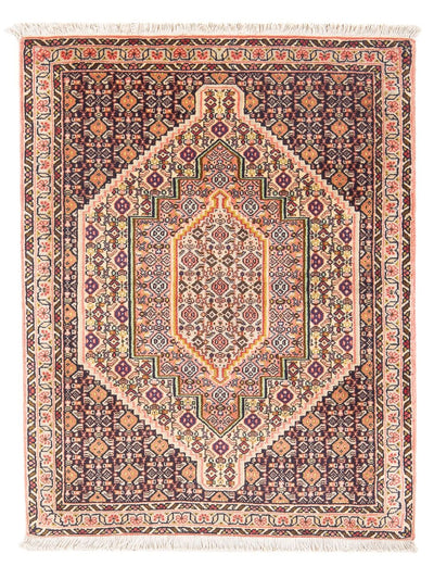 Senneh Rug 75x102cm - Persian Rugs - dark blue