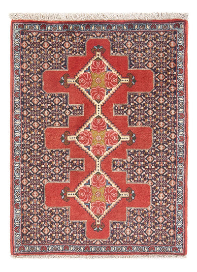 Senneh Rug 75x102cm - Persian Rugs - red