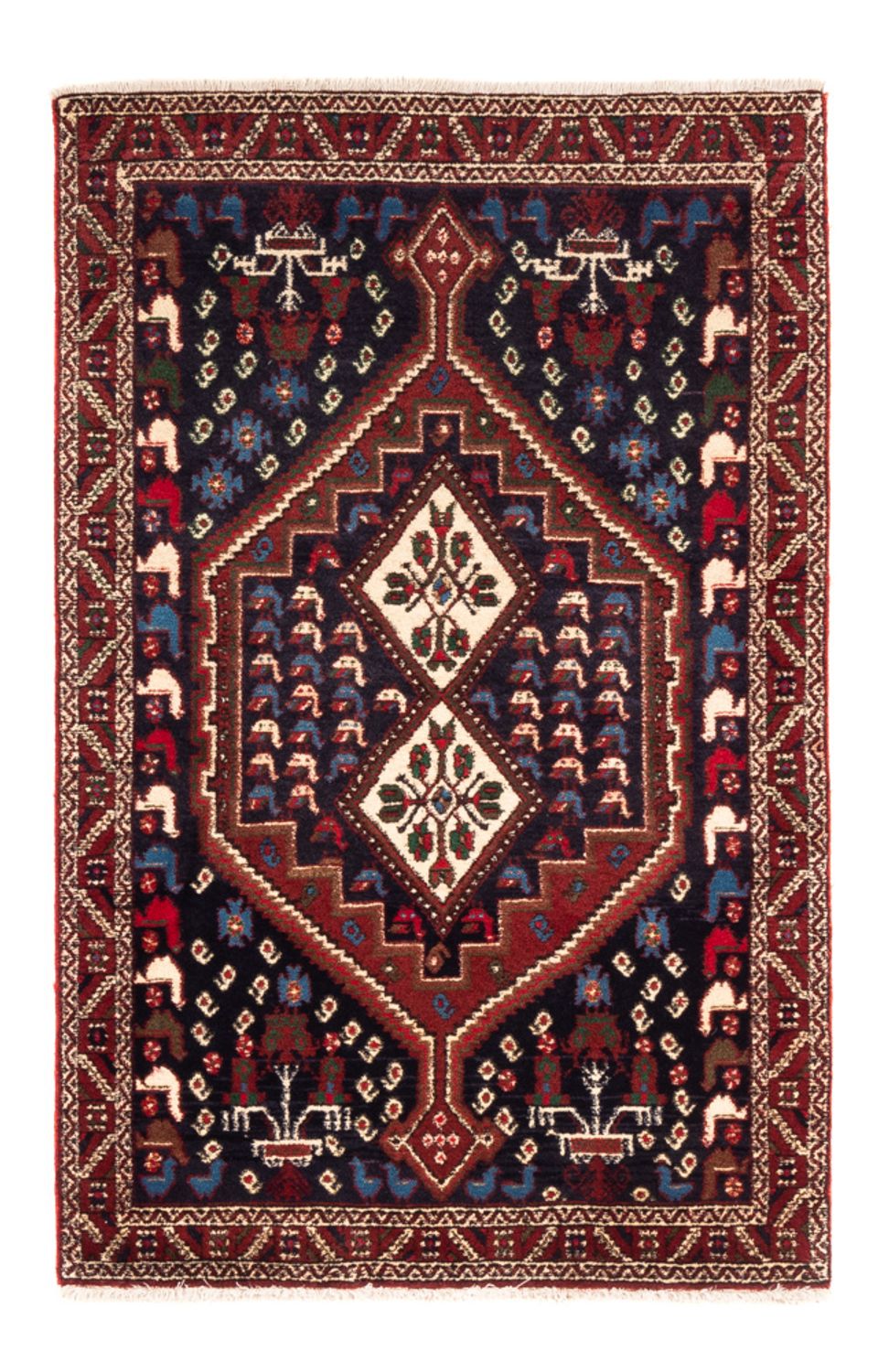 Perser Rug - Nomadic - 150 x 97 cm - dark blue