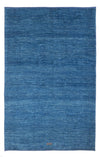 Persian Gabbeh Rug 133x194cm - Perserteppich Wollteppich - Rectangle / Light Blue / 133 x 194 cm Rectangle