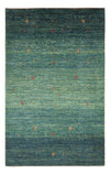 Persian Gabbeh Rug 100x152cm - Perserteppich Wollteppich - Rectangle / Dark Green / 100 x 152 cm Rectangle