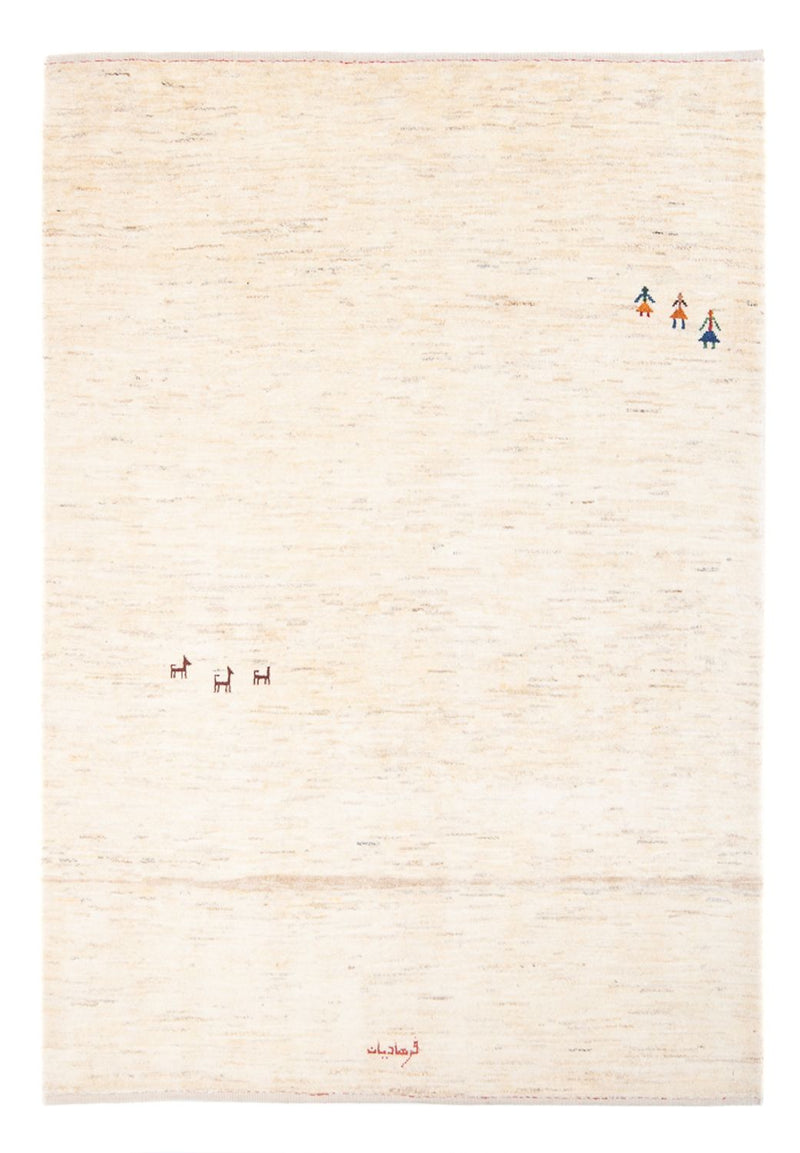Gabbeh Rug - Perser - 188 x 140 cm - beige