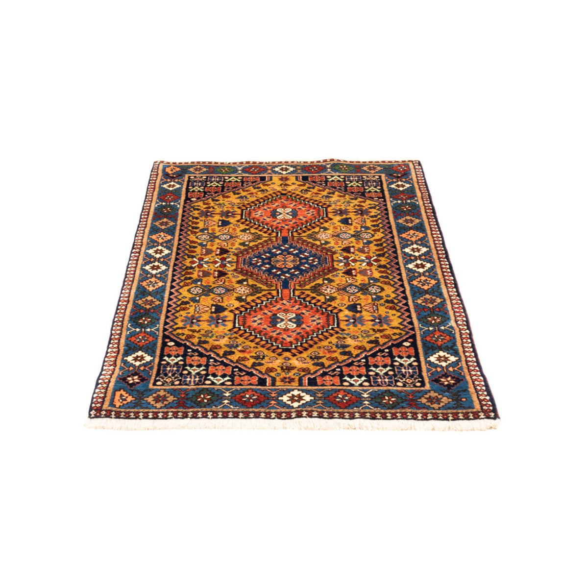 Perser Rug - Nomadic - 130 x 80 cm - yellow