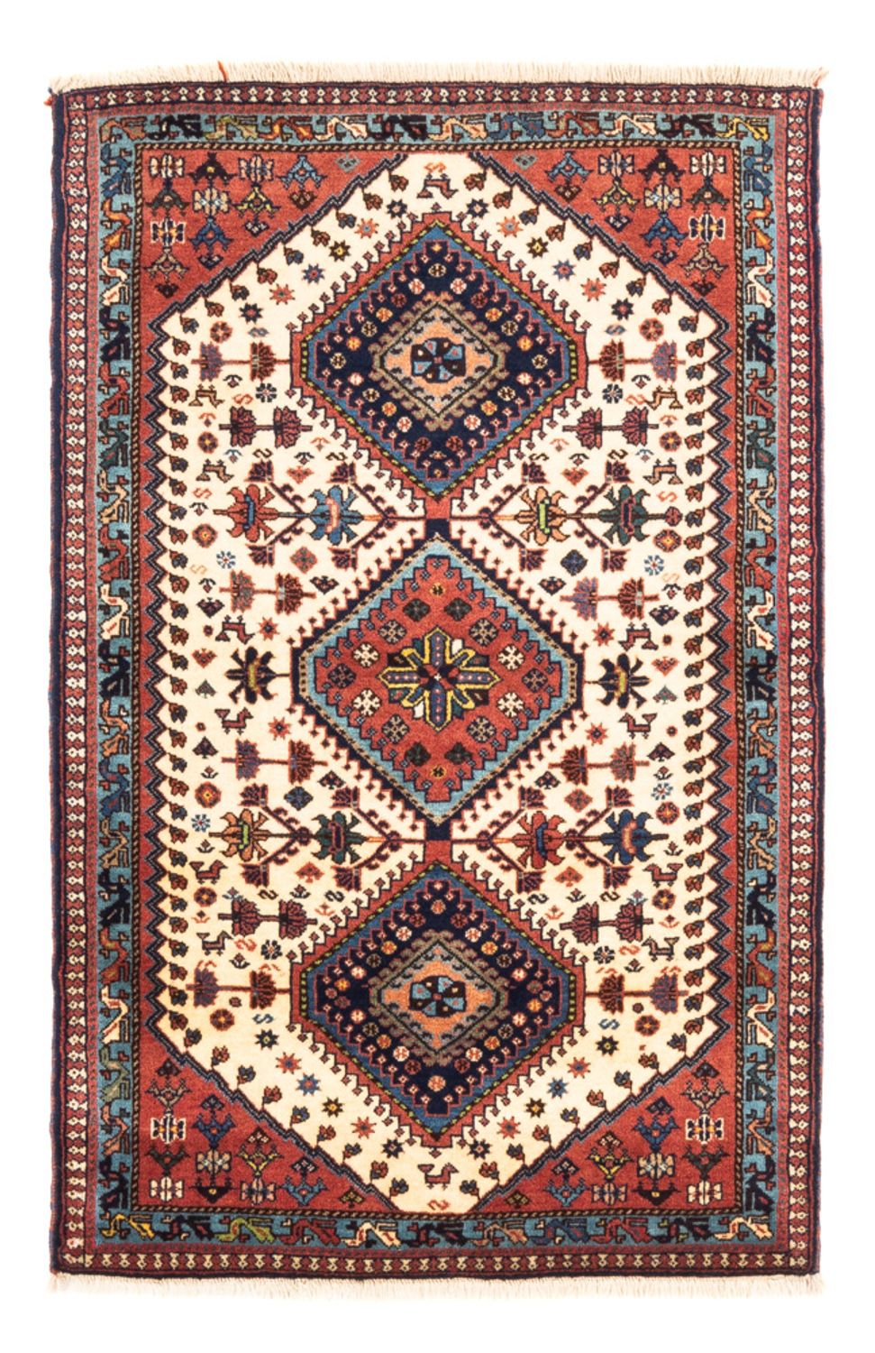 Perser Rug - Nomadic - 130 x 82 cm - cream
