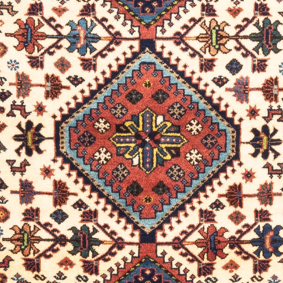 Perser Rug - Nomadic - 130 x 82 cm - cream