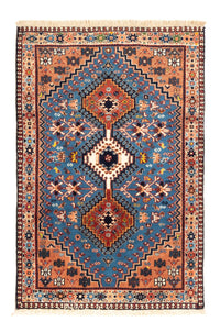 Perser Rug - Nomadic - 122 x 83 cm - blue