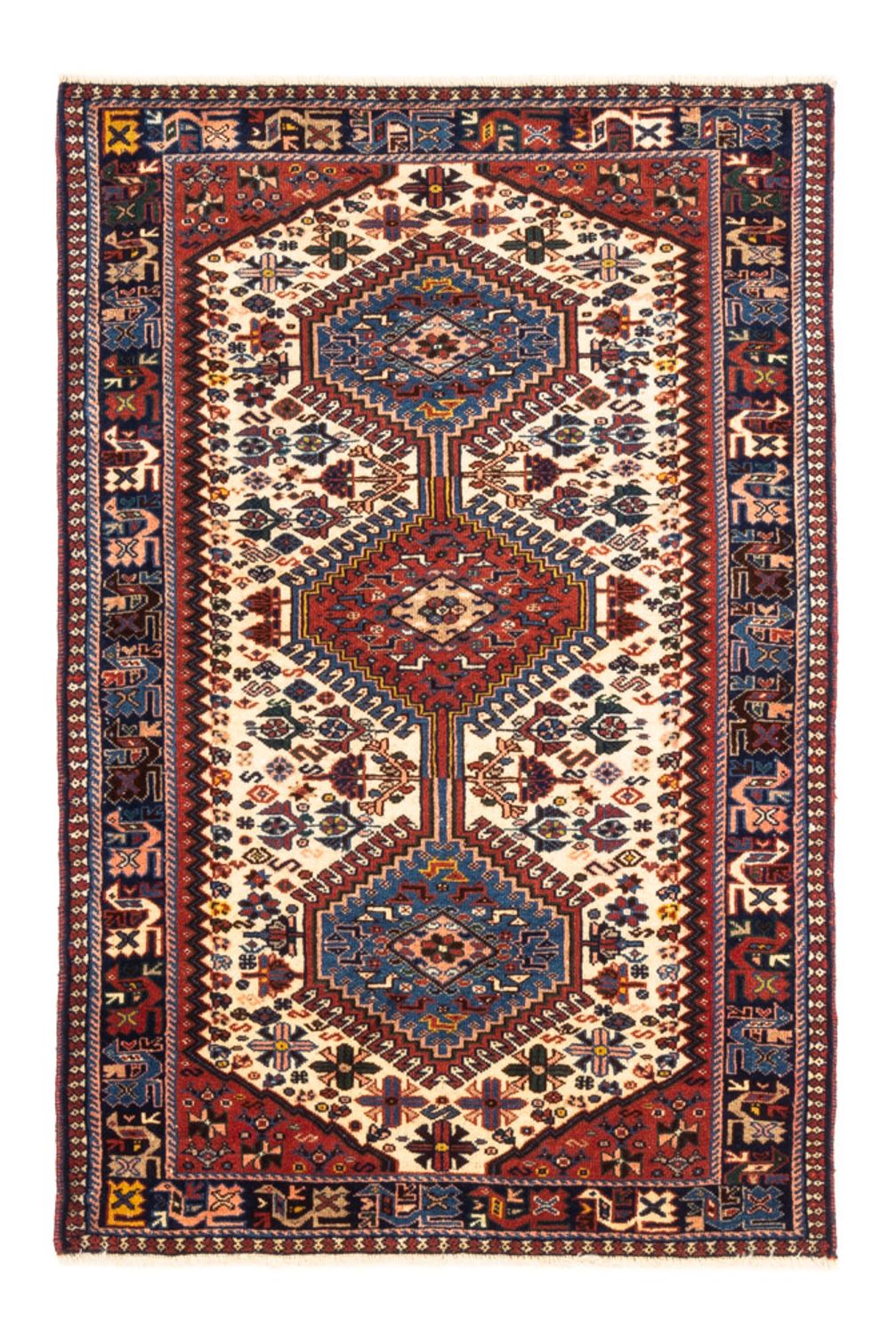 Perser Rug - Nomadic - 122 x 83 cm - cream