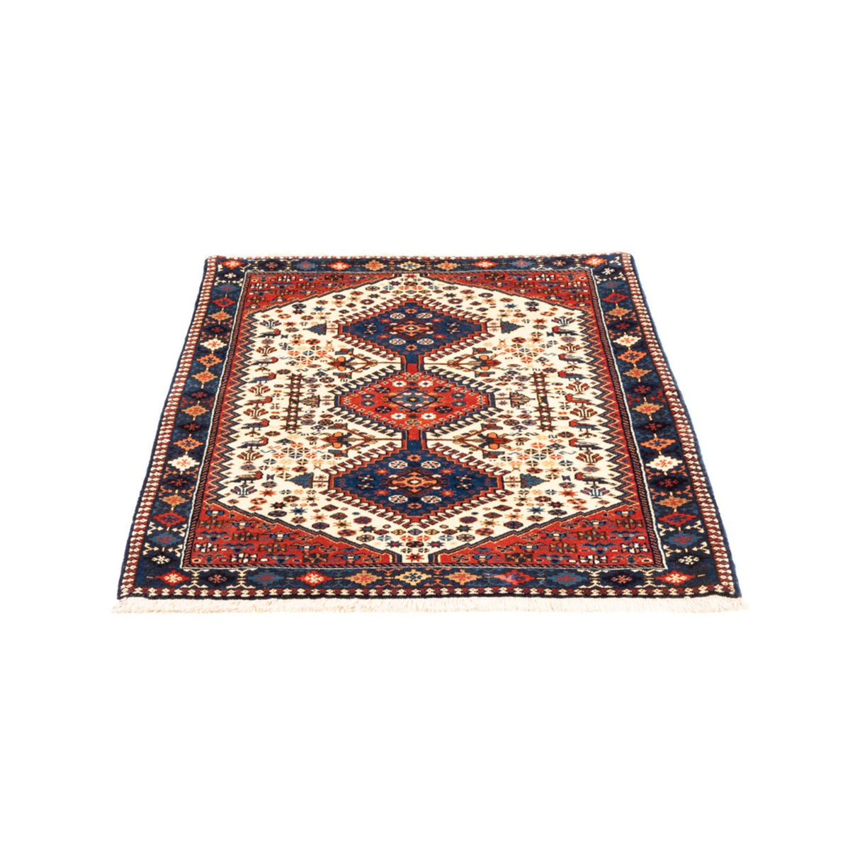 Perser Rug - Nomadic - 128 x 85 cm - cream