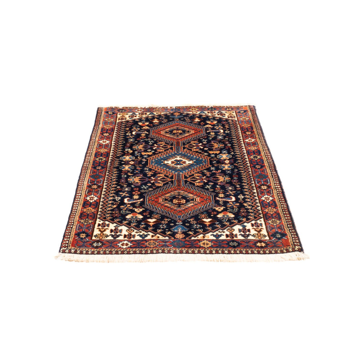 Perser Rug - Nomadic - 125 x 83 cm - dark blue