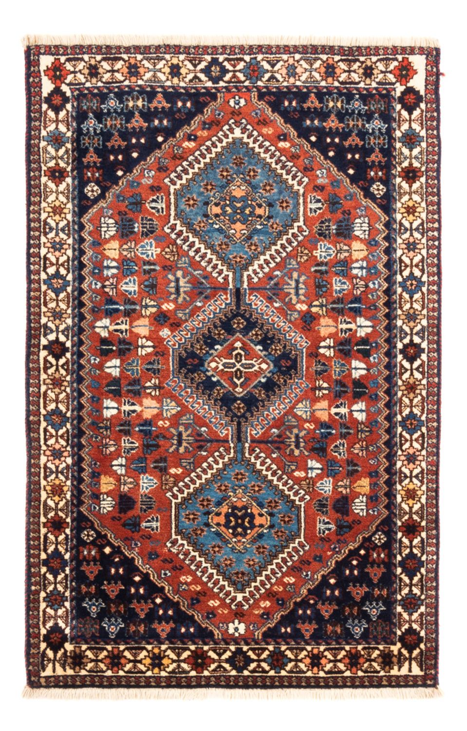 Perser Rug - Nomadic - 130 x 83 cm - red