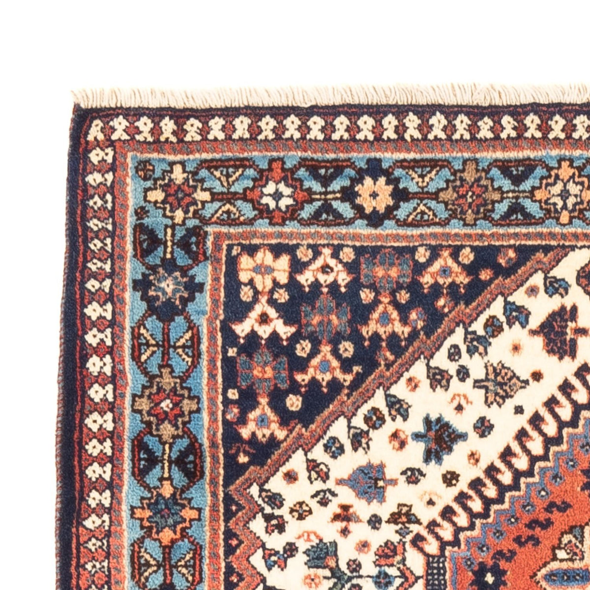 Perser Rug - Nomadic - 128 x 82 cm - cream