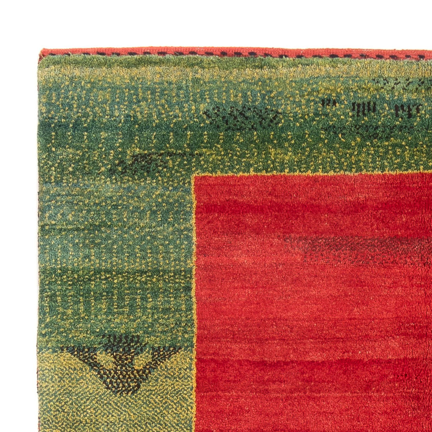 Gabbeh Persisch Teppich 198x152cm - Perserteppich Wollteppich
