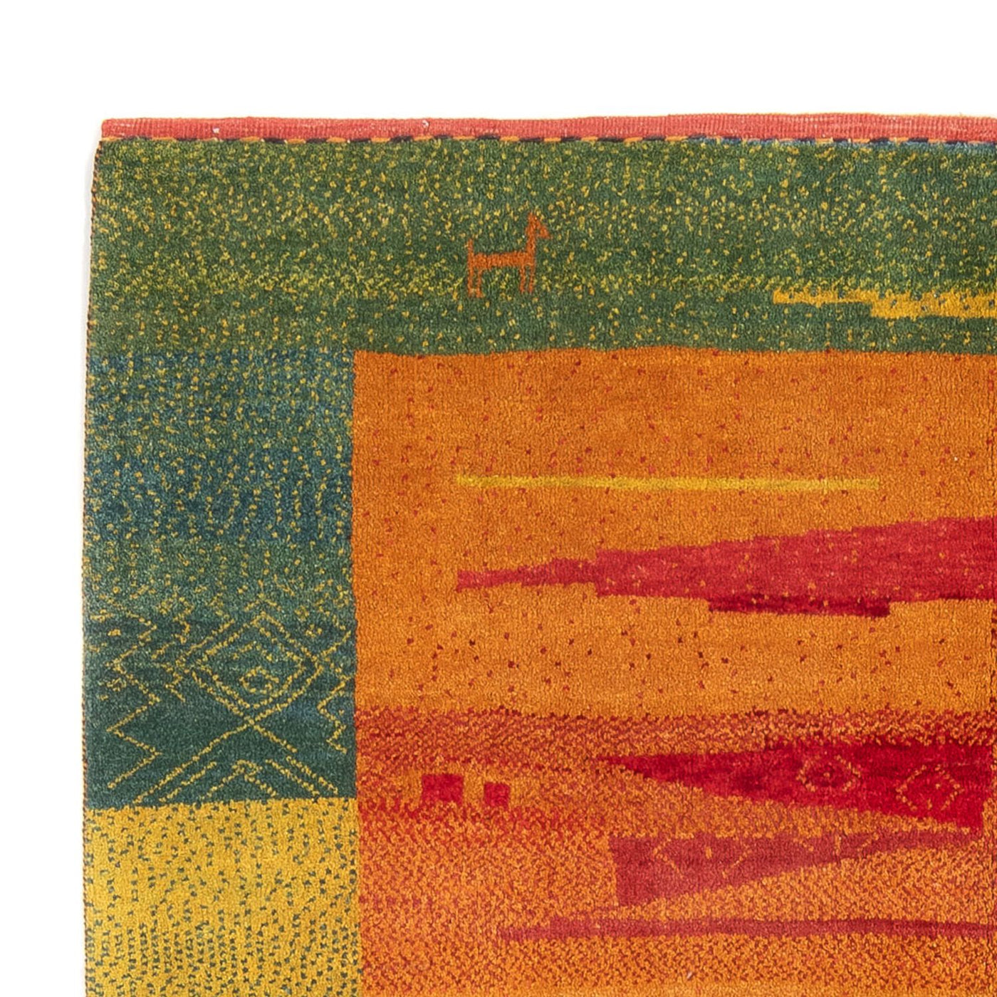 Gabbeh Persian Rug 218x173cm - Perserteppich Wollteppich