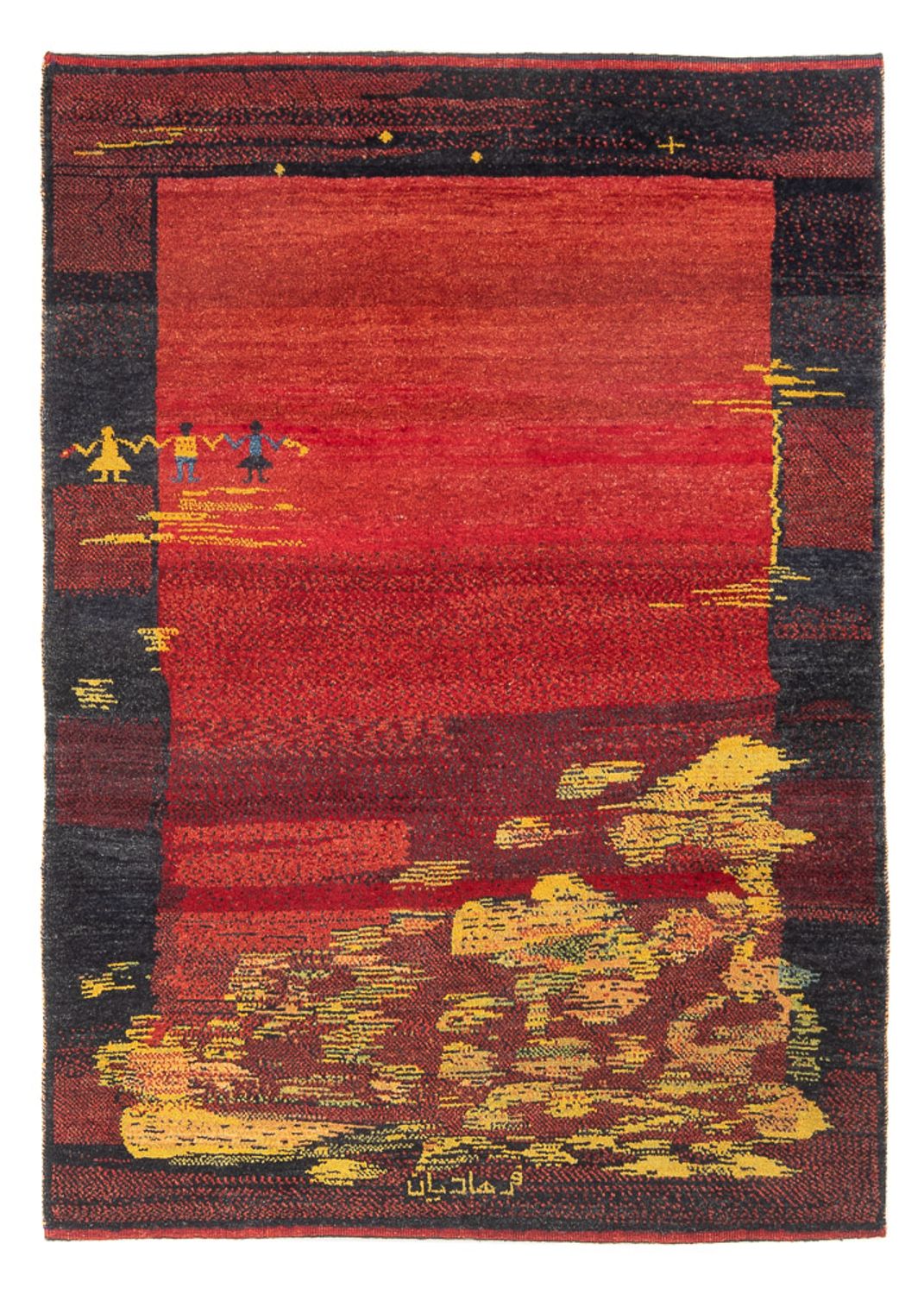 Gabbeh Rug - Perser - 176 x 127 cm - multicolored