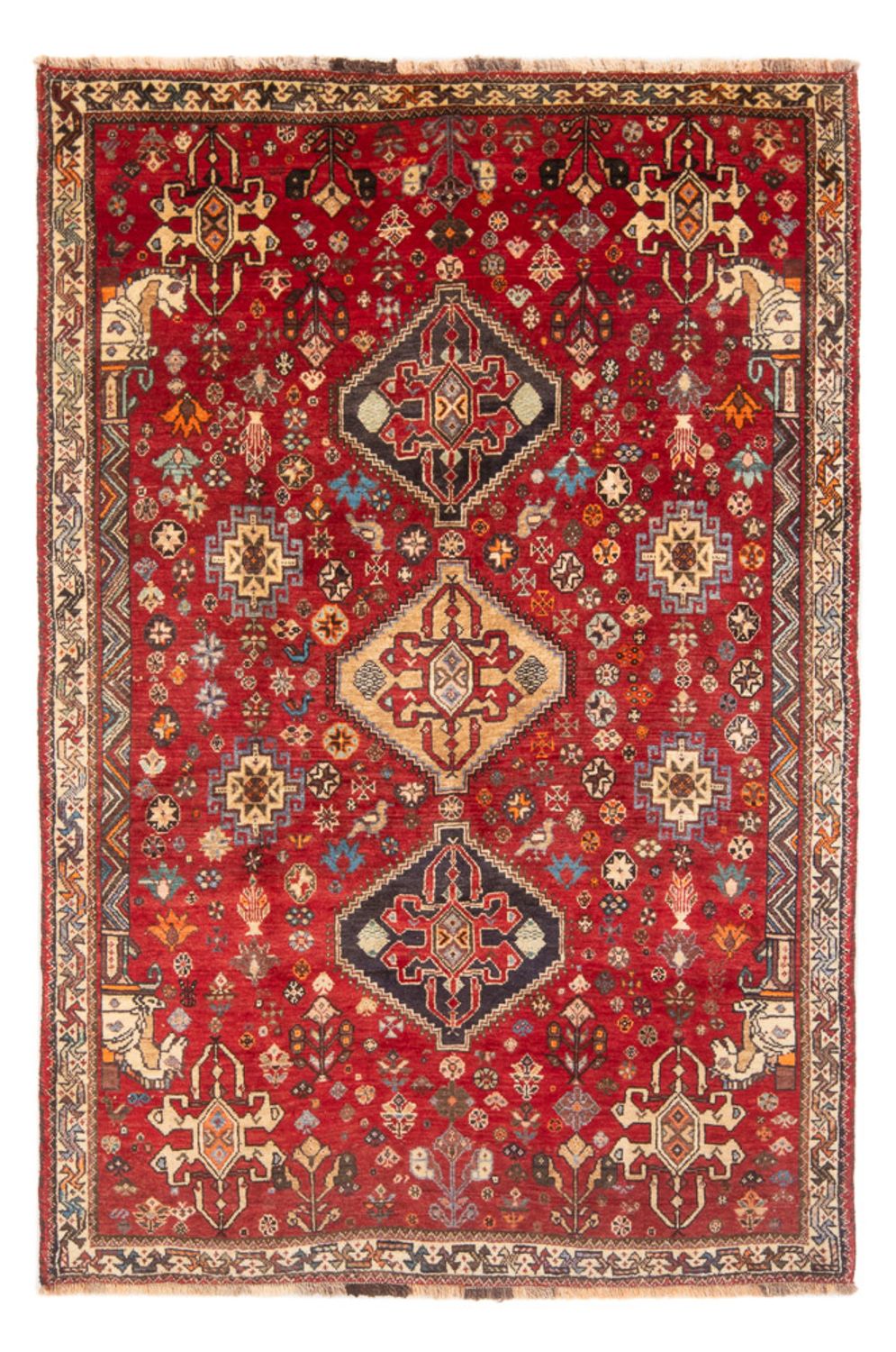 Perser Rug - Nomadic - 197 x 130 cm - red