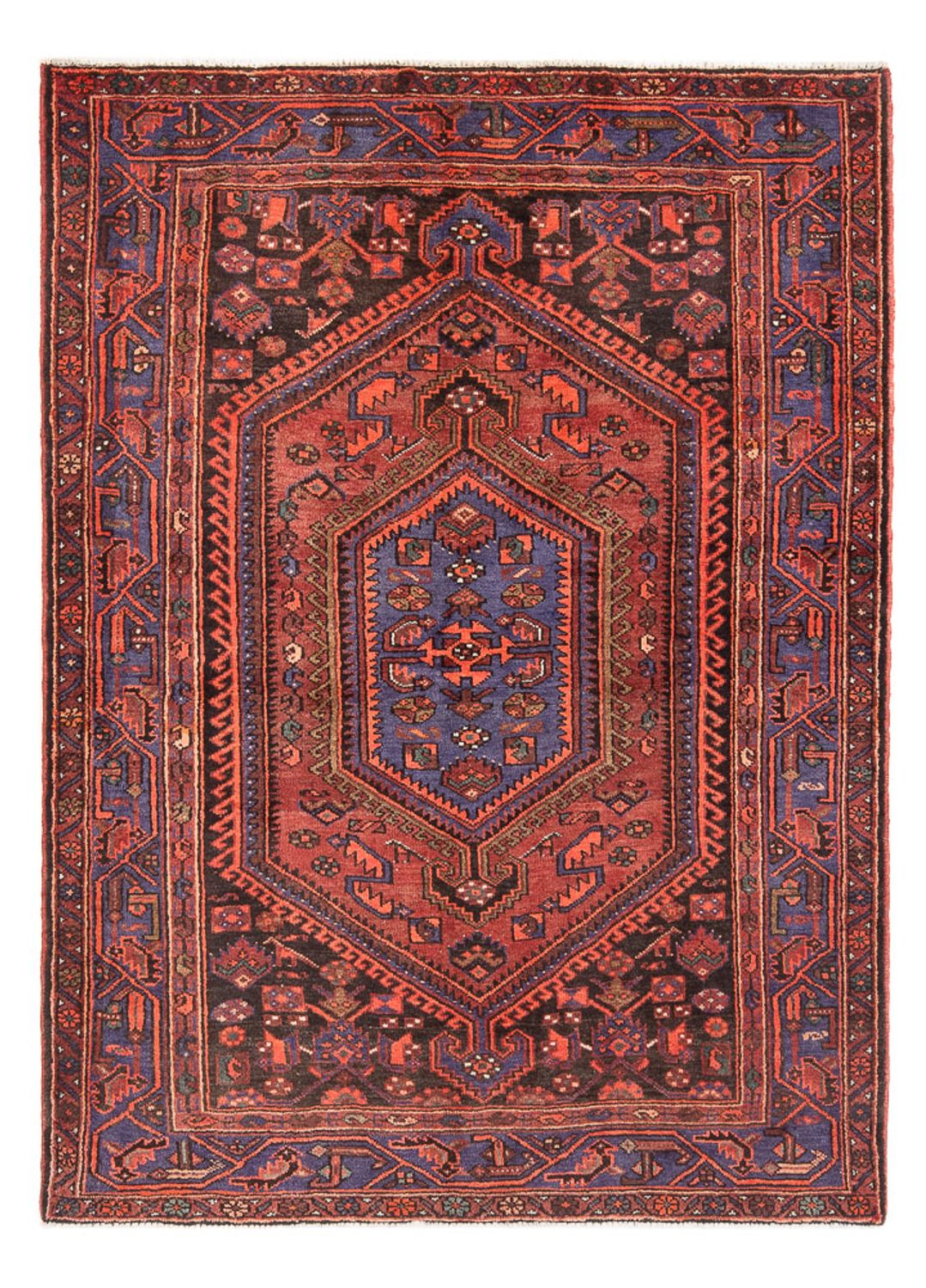 Perser Rug - Nomadic - Royal - 197 x 142 cm - red