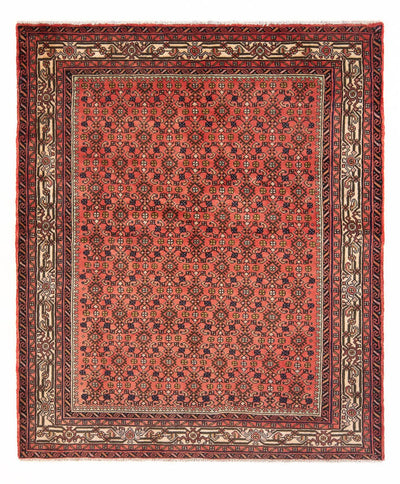 Hosseinabad Rug 155x190cm - Persian Rugs - red