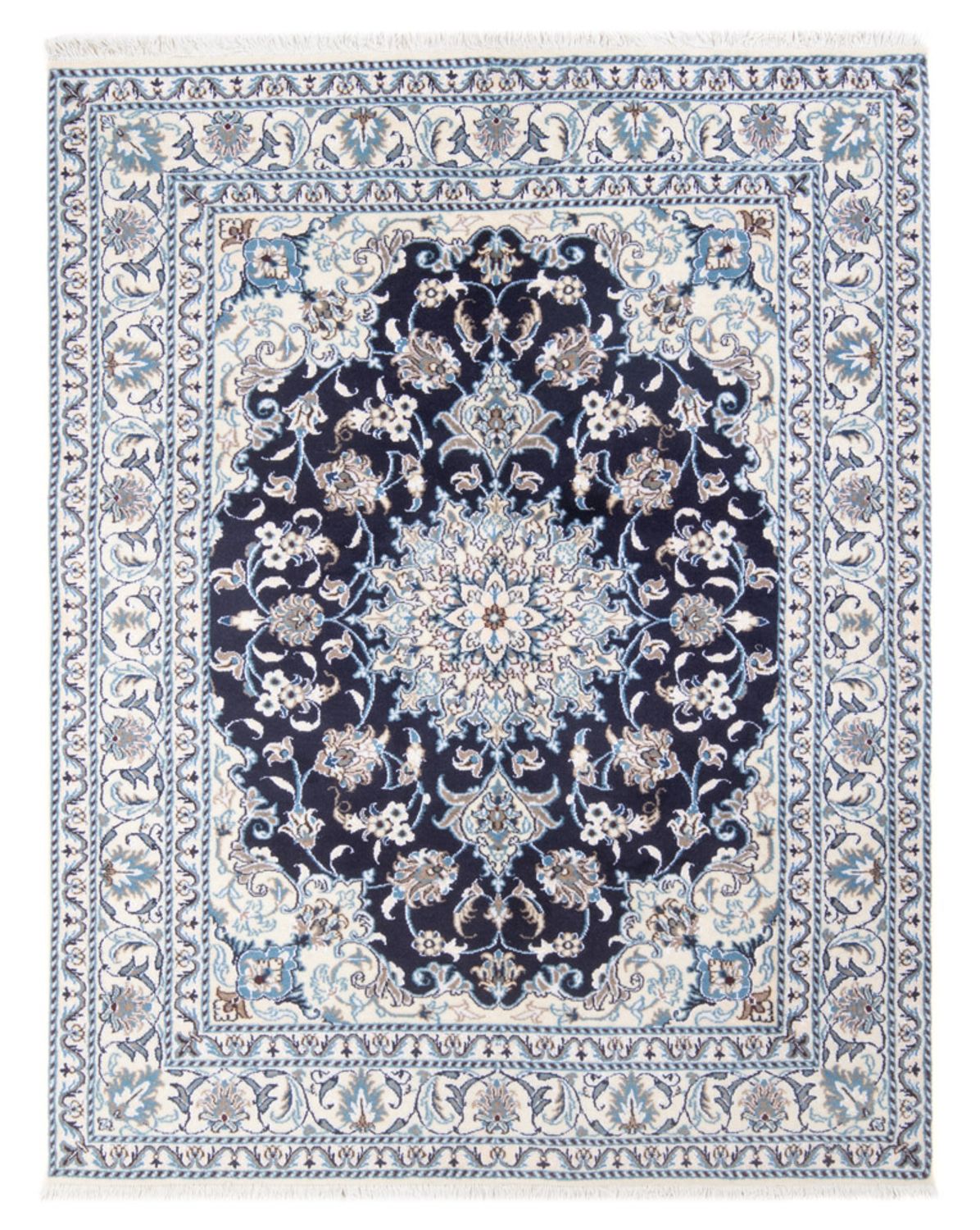 Perser Rug - Nain - Royal - 198 x 147 cm - dark blue