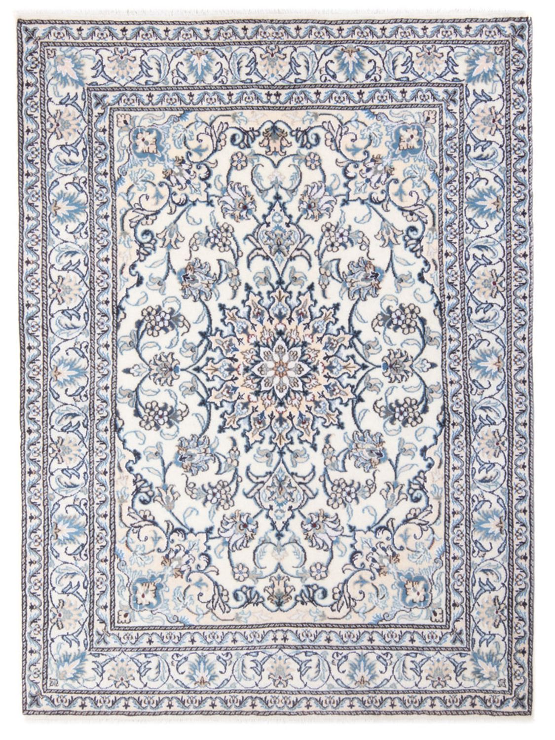 Perser Rug - Nain - Royal - 197 x 145 cm - cream
