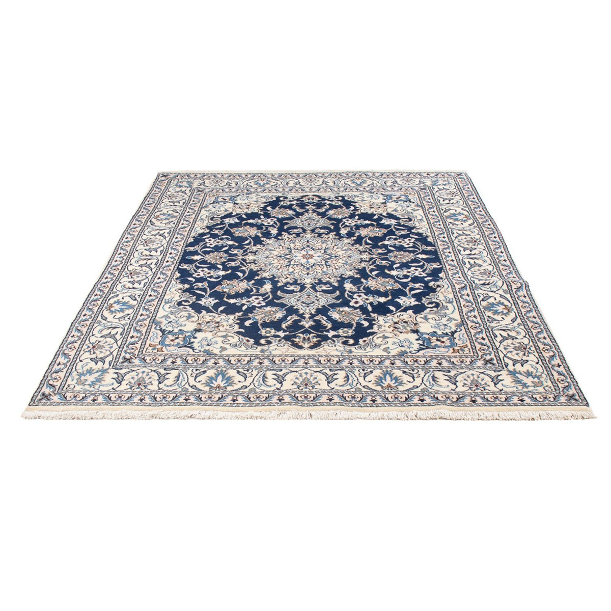 Perser Rug - Nain - Royal - 201 x 146 cm - blue
