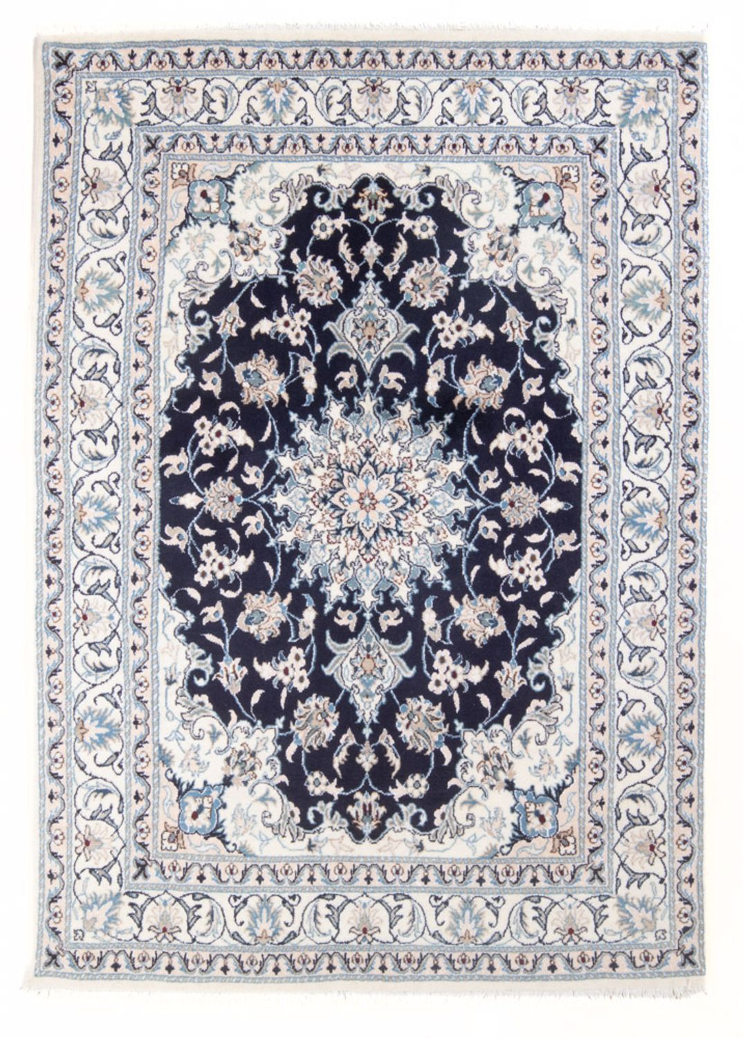 Perser Rug - Nain - Royal - 204 x 141 cm - dark blue