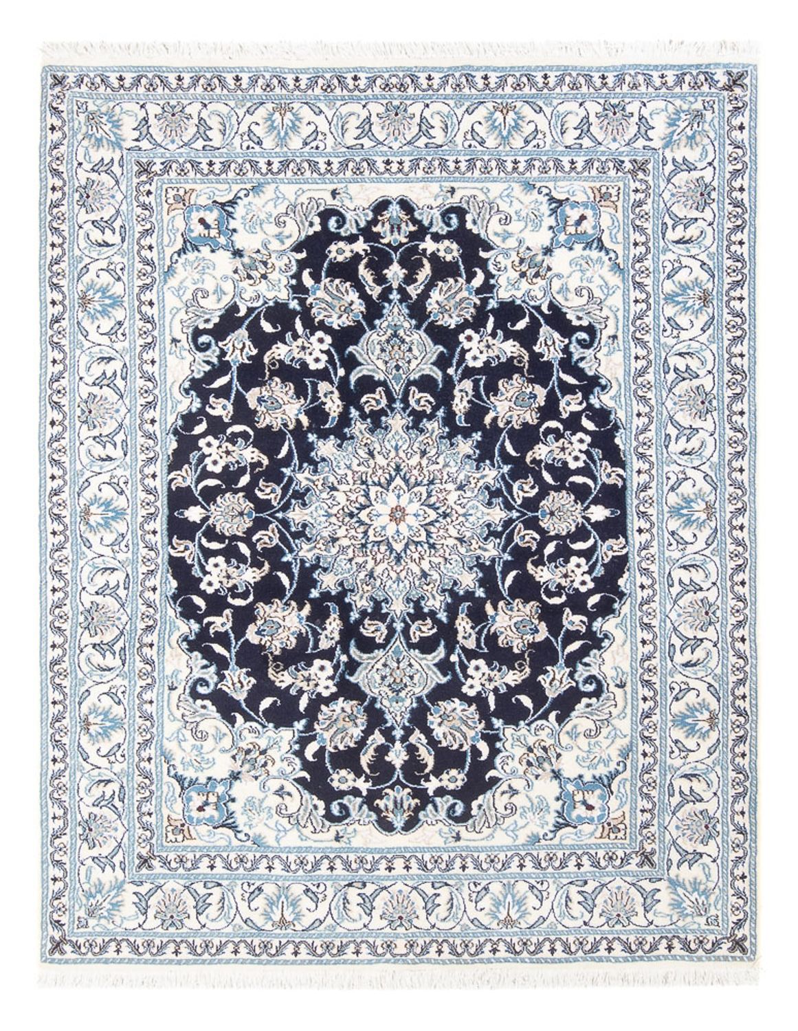Perser Rug - Nain - Royal - 205 x 146 cm - dark blue