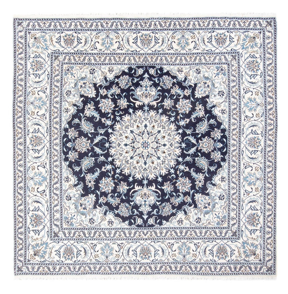 Perser Rug - Nain square  - 200 x 196 cm - dark blue