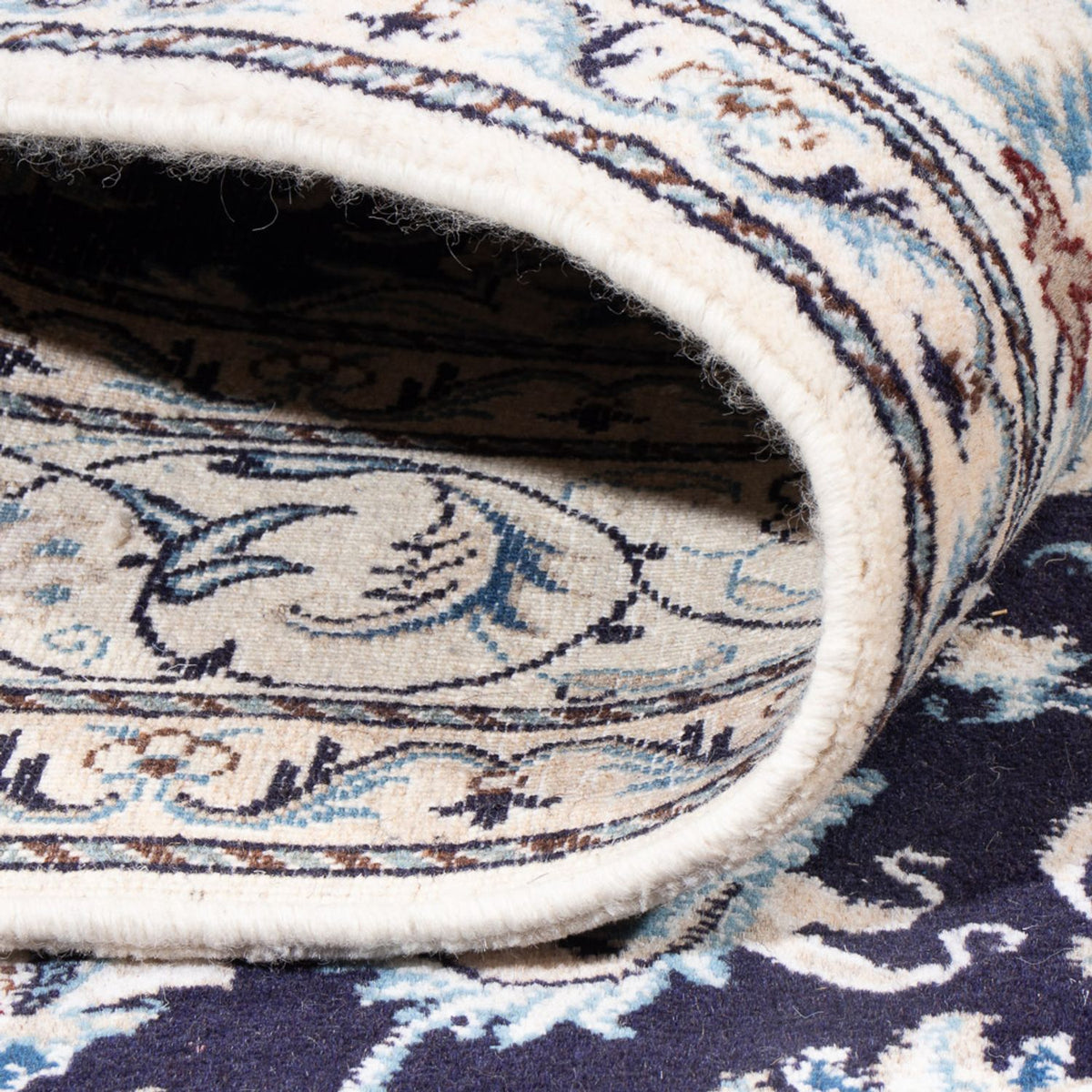 Perser Rug - Nain - 249 x 166 cm - dark blue