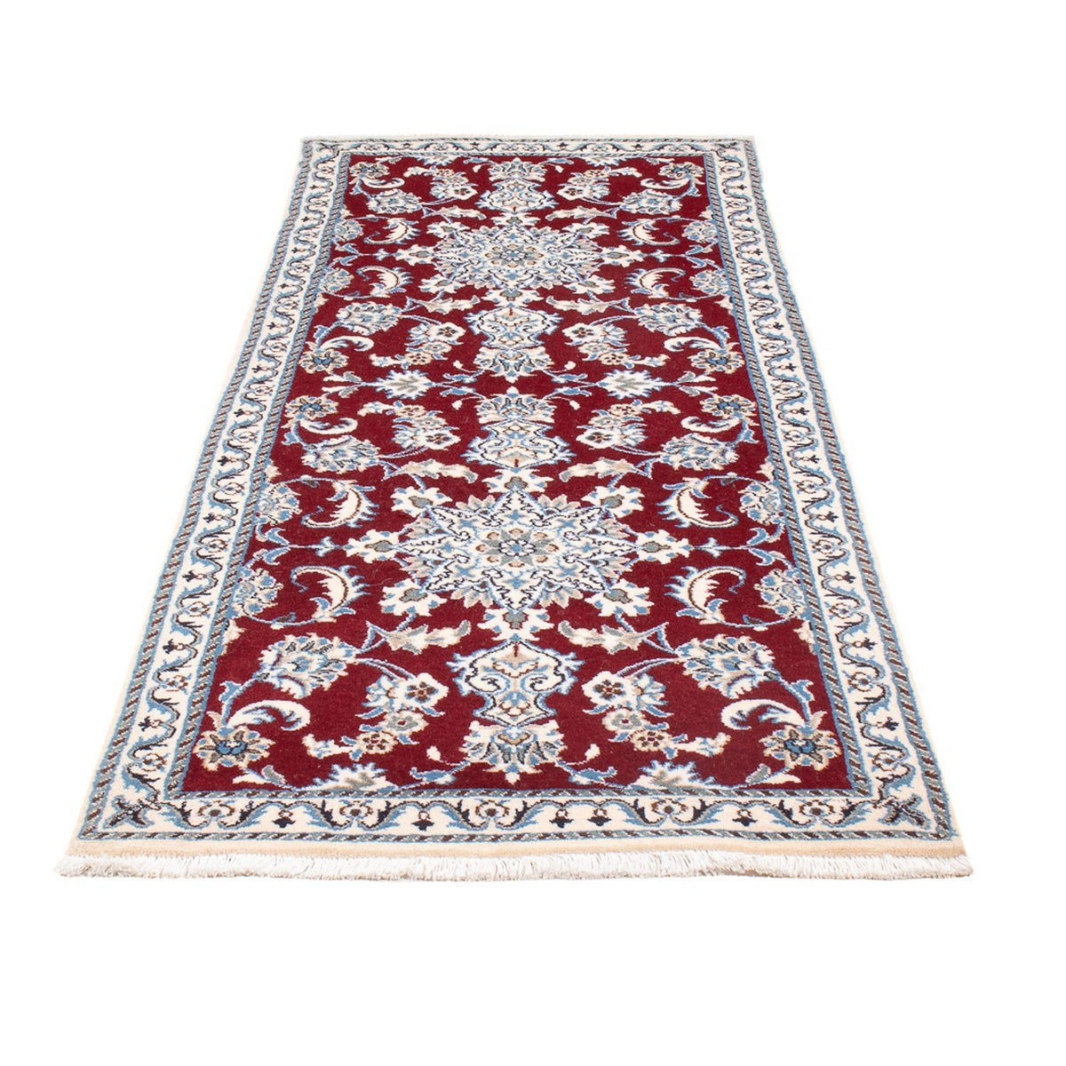 Runner Perser Rug - Nain - 206 x 76 cm - red