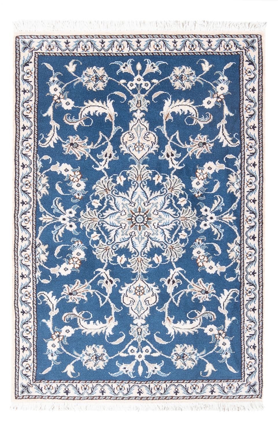 Perser Rug - Nain - 140 x 90 cm - blue