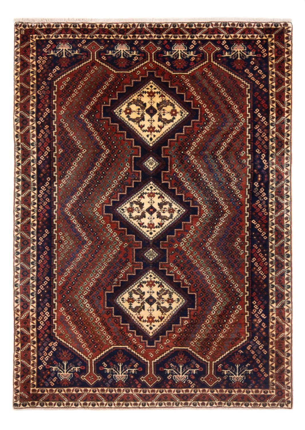 Perser Rug - Nomadic - 208 x 142 cm - red