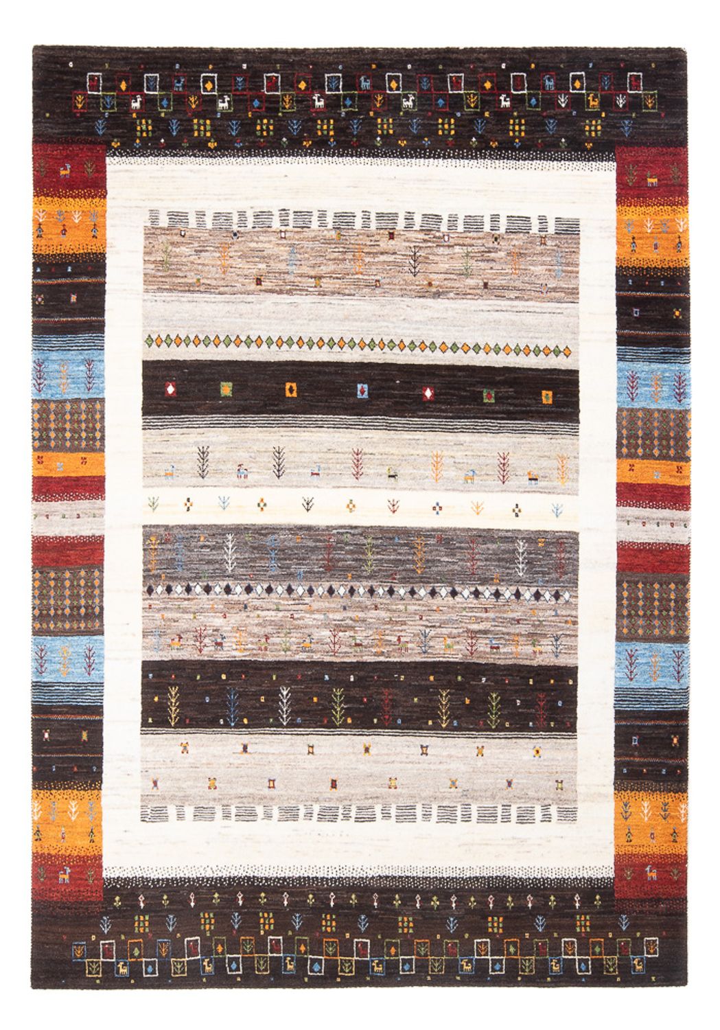Gabbeh Rug - Loribaft Perser - 248 x 175 cm - multicolored