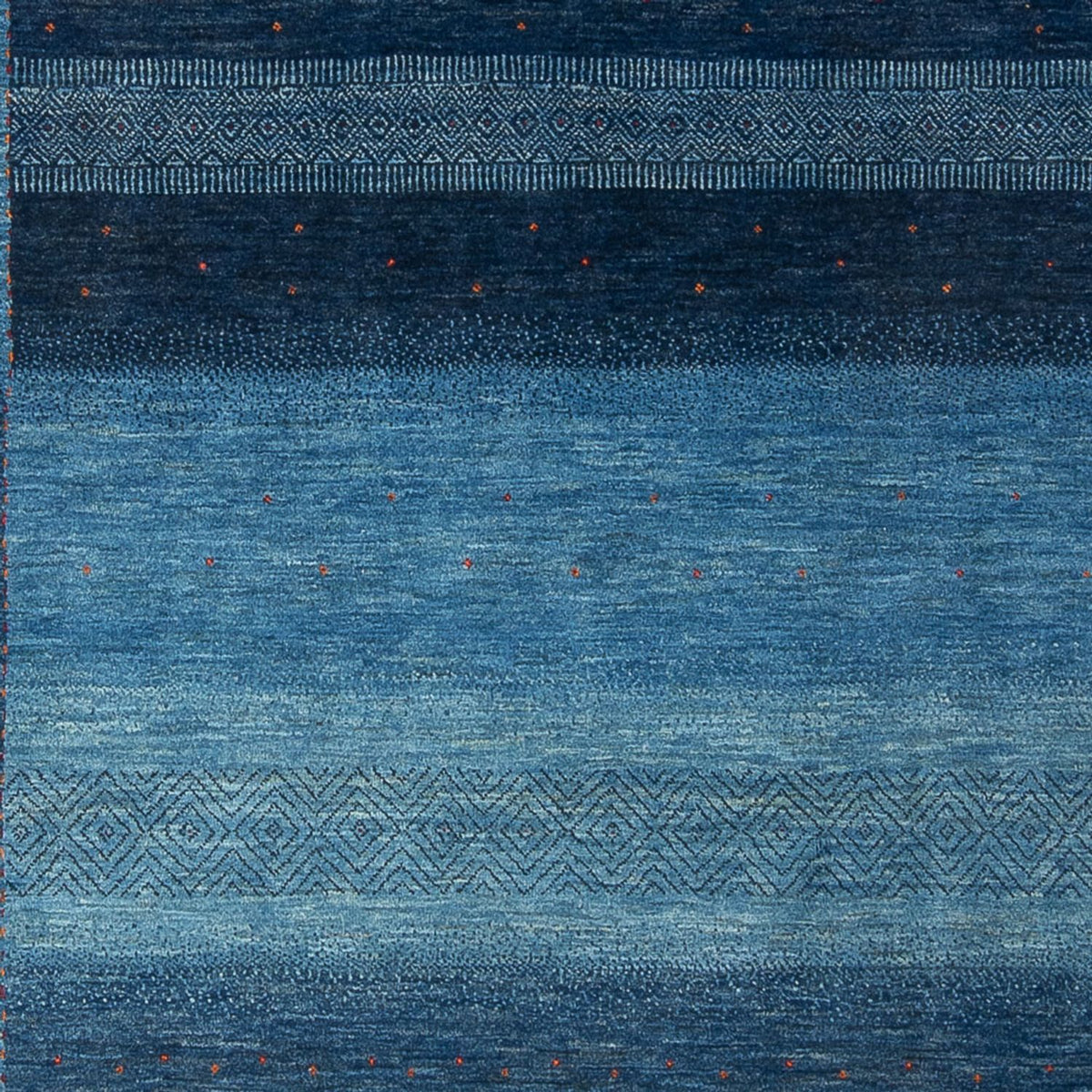 Gabbeh Rug - Loribaft Perser - 287 x 196 cm - sea blue
