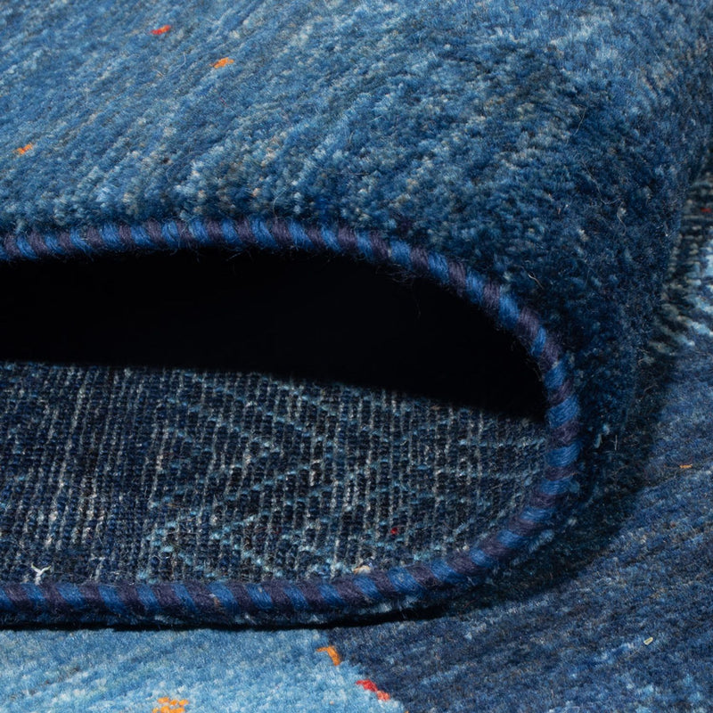 Gabbeh Rug - Loribaft Perser - 287 x 196 cm - sea blue