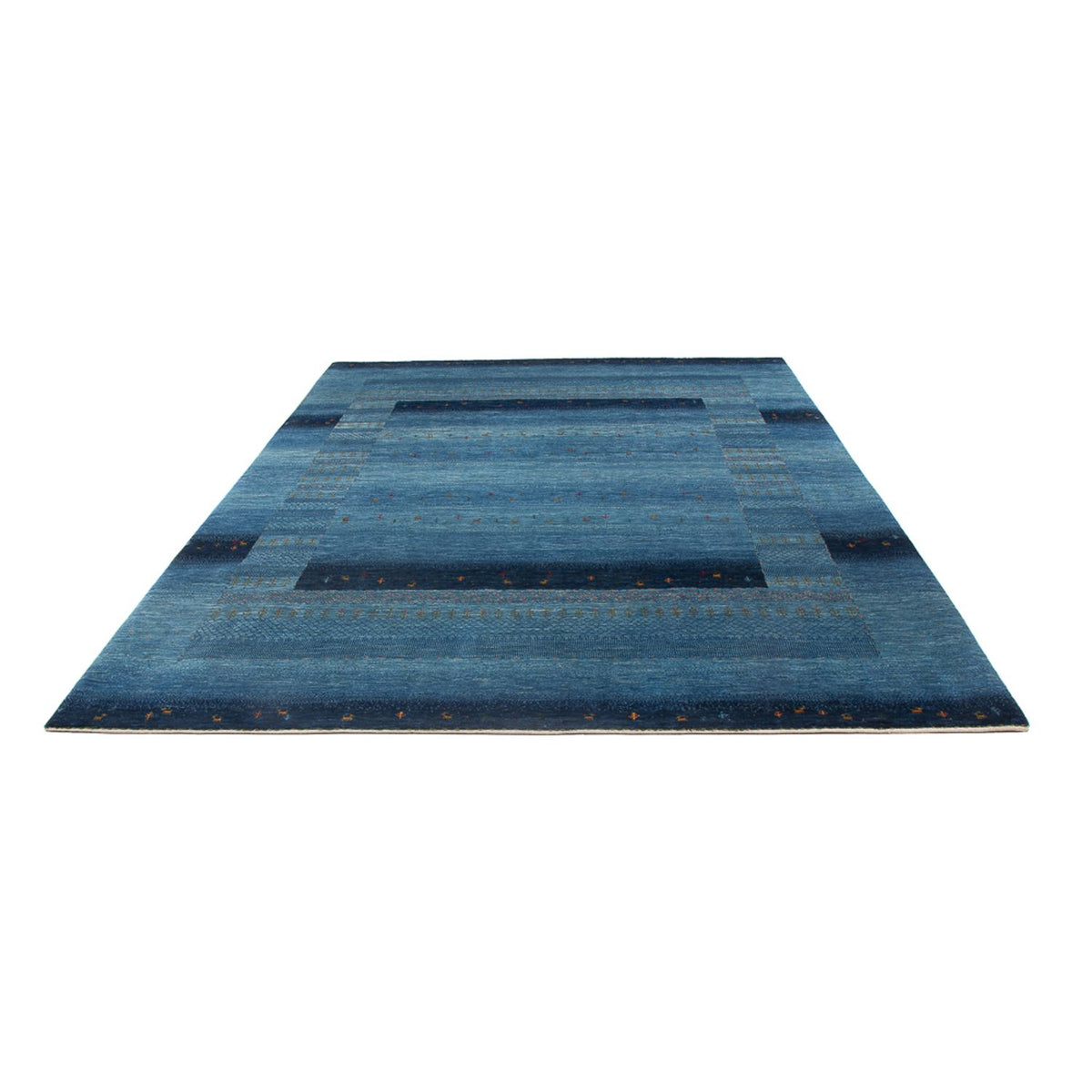 Gabbeh Rug - Loribaft Perser - 300 x 214 cm - sea blue