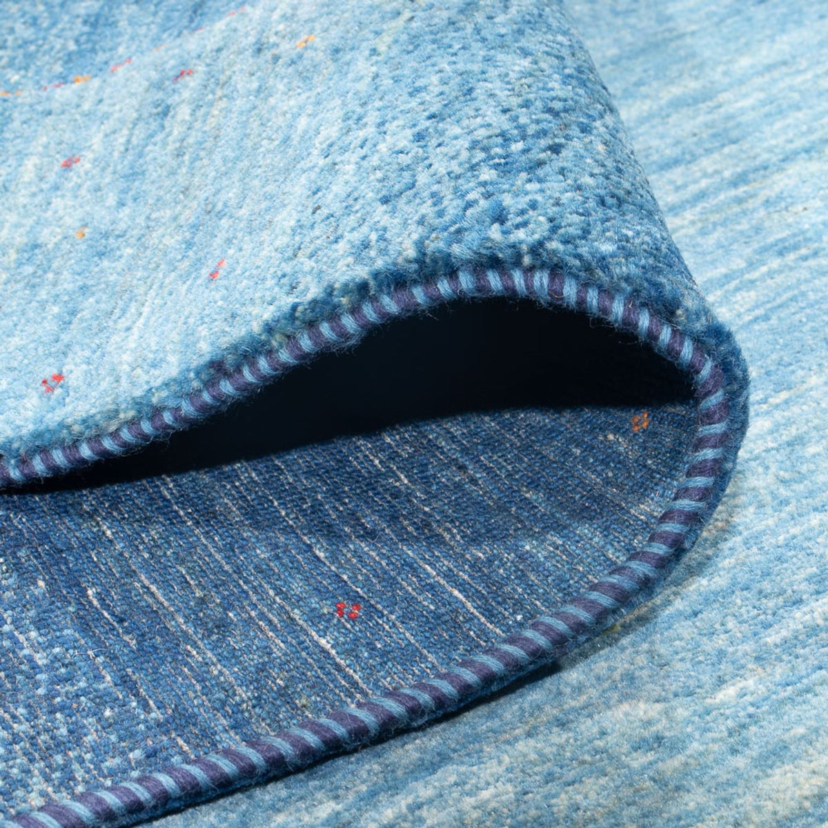 Gabbeh Rug - Loribaft Perser - 297 x 216 cm - sea blue