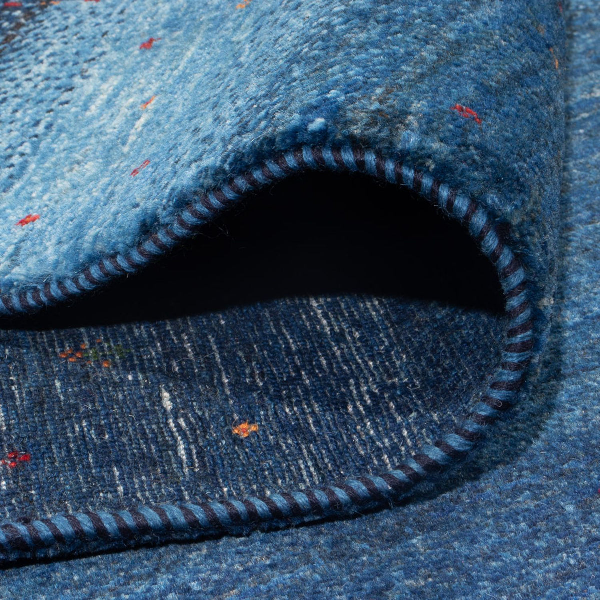 Gabbeh Rug - Loribaft Perser - 331 x 222 cm - sea blue