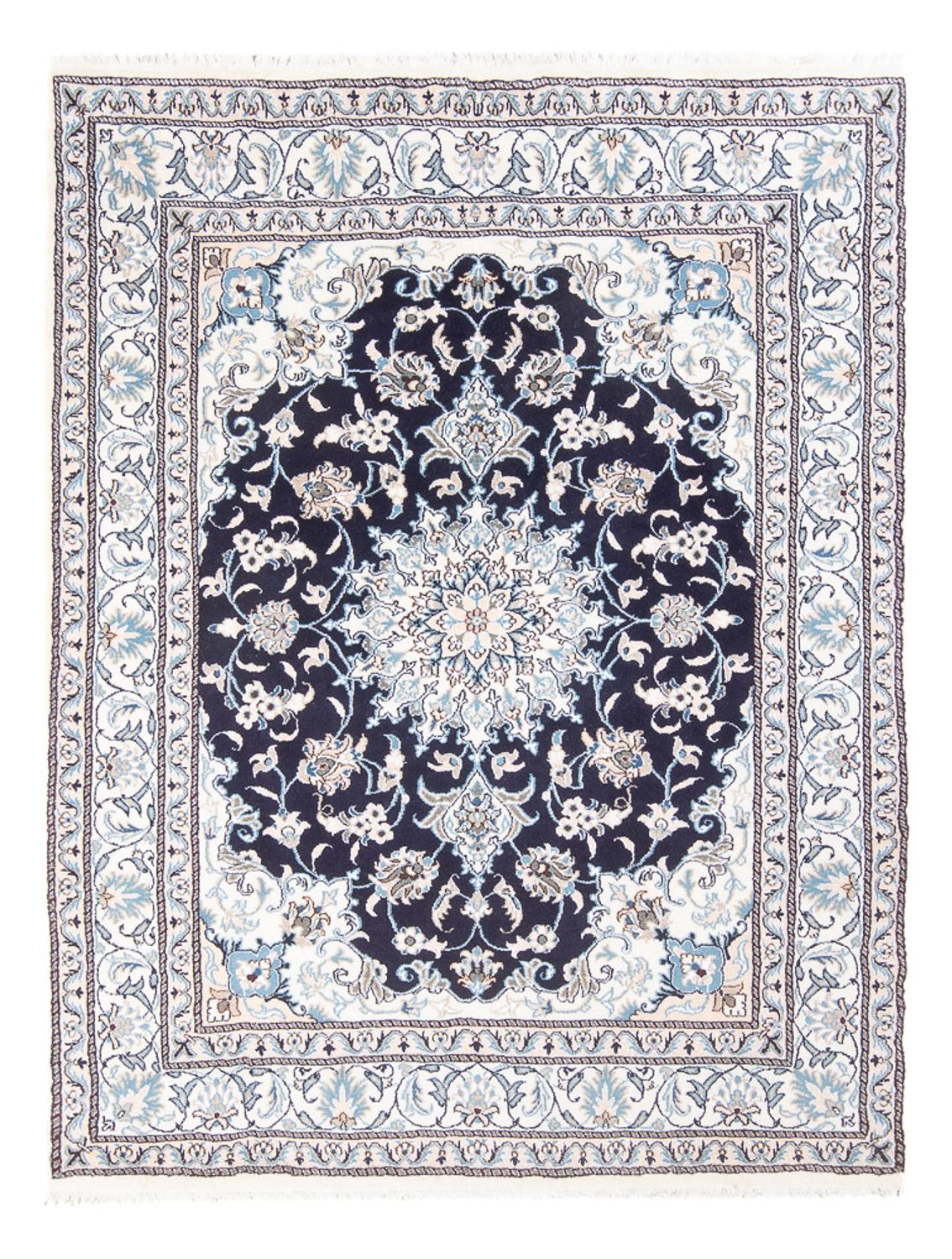 Perser Rug - Nain - Royal - 198 x 147 cm - dark blue