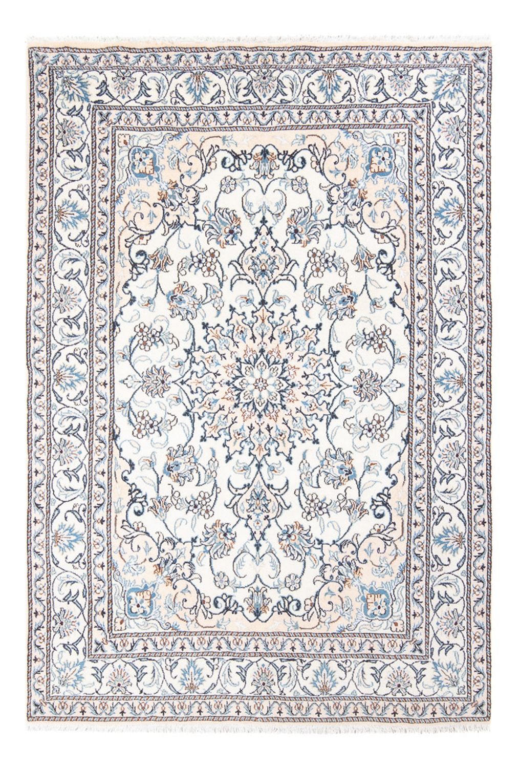 Perser Rug - Nain - Royal - 210 x 146 cm - cream