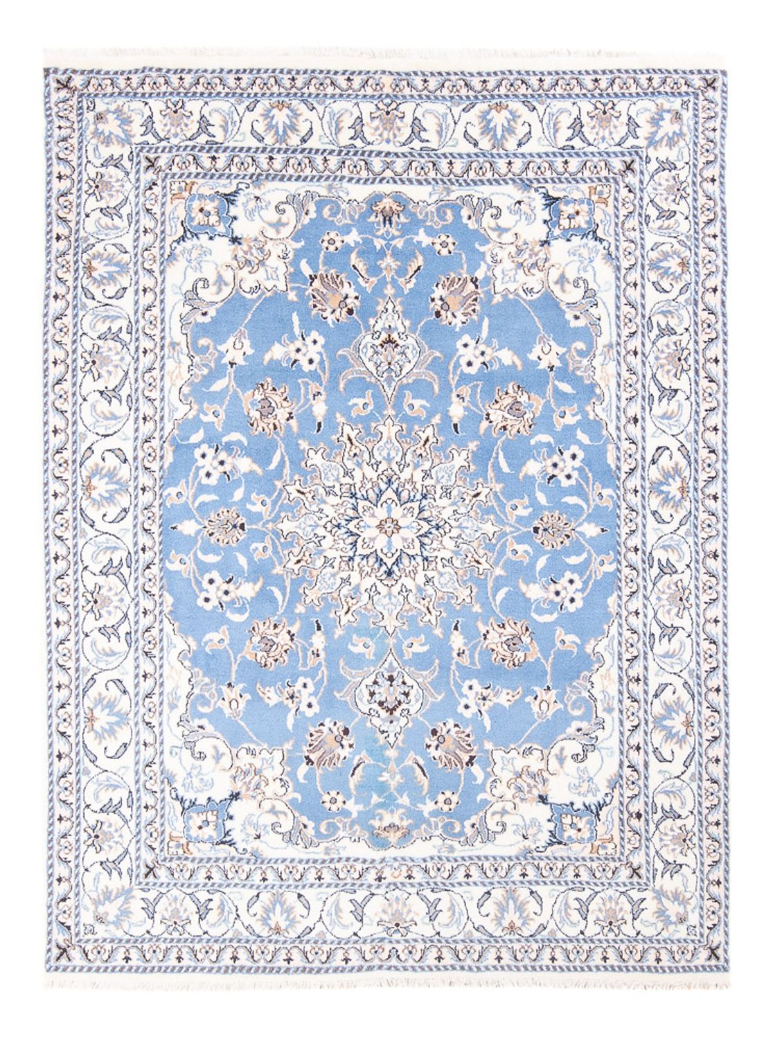 Perser Rug - Nain - Royal - 202 x 150 cm - light blue