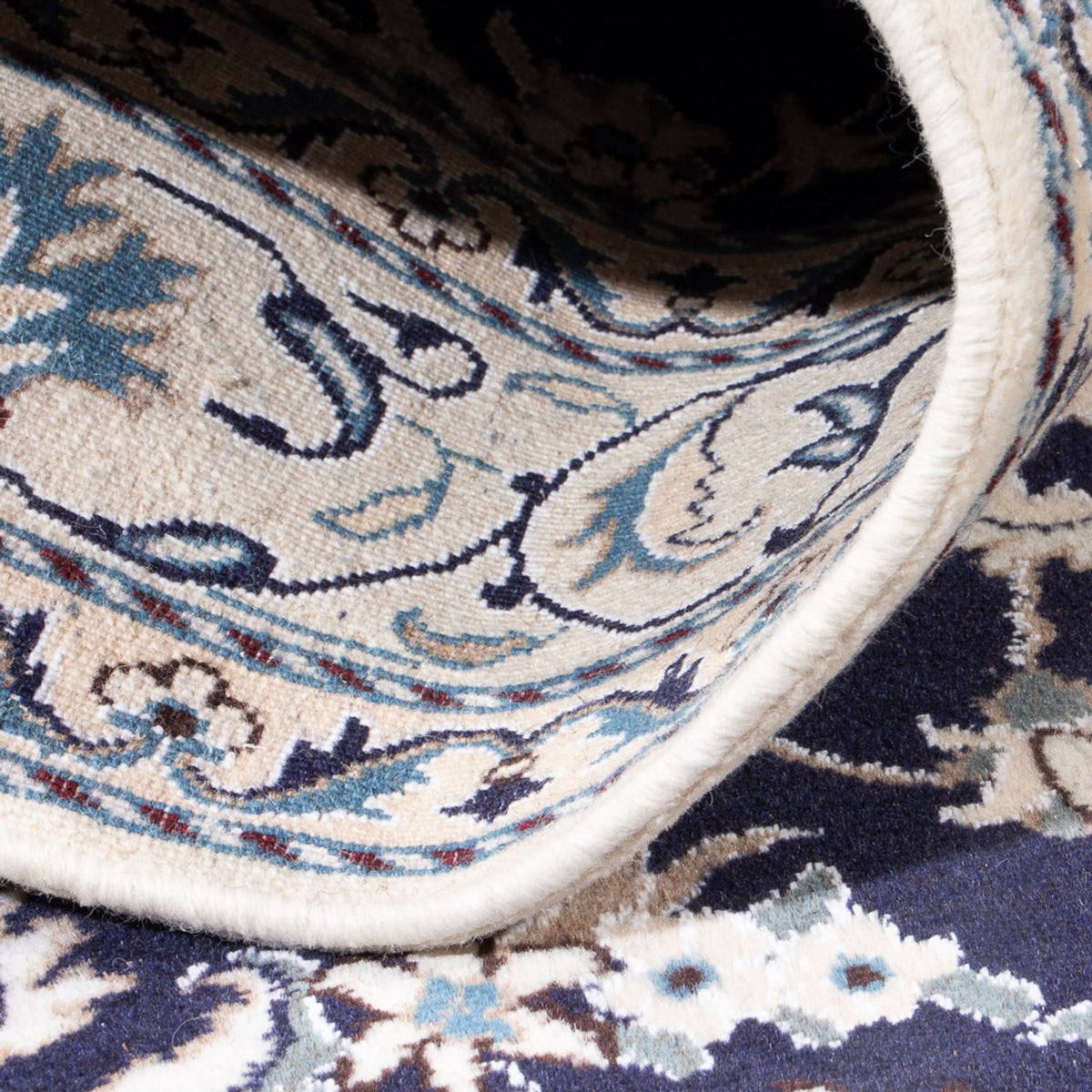 Perser Rug - Nain - 226 x 167 cm - dark blue